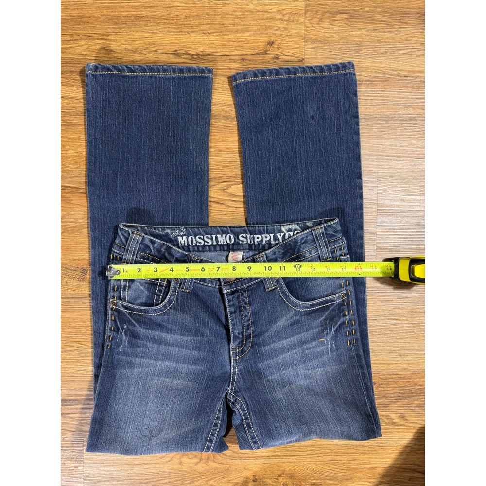 Mossimo Supply Co TEEN Bootcut Jeans Size 16 Medium Wash Embroidered Pockets - Picture 11 of 13